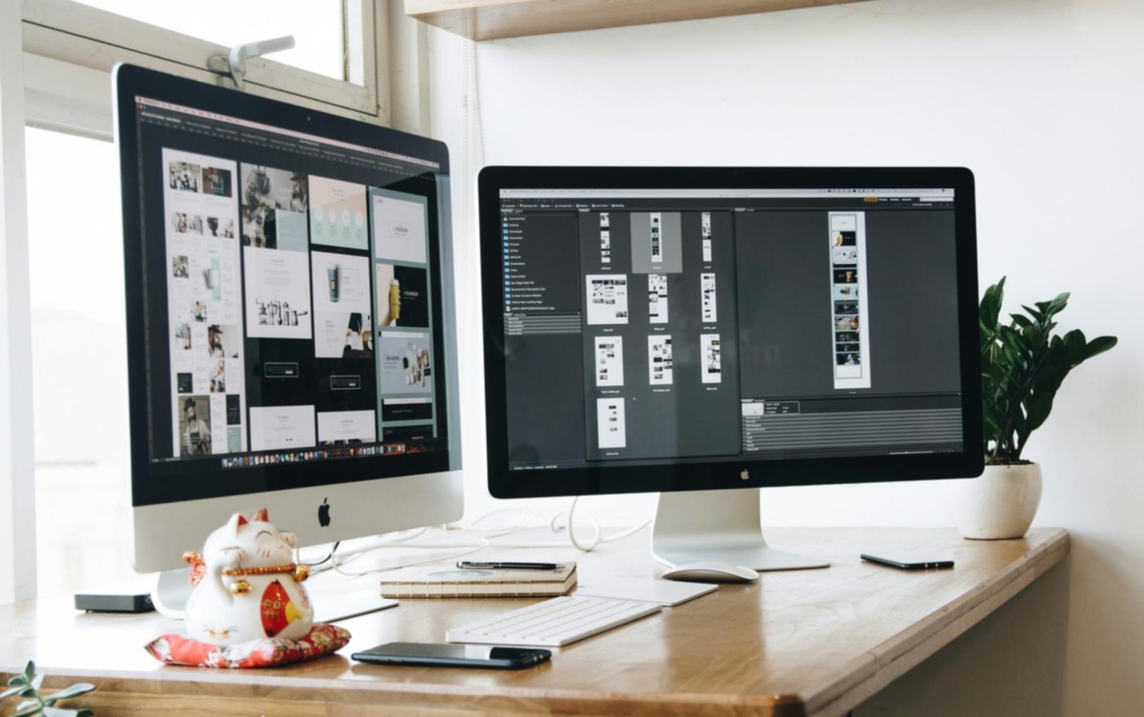 Recent graduates showcasing their completed web development projects